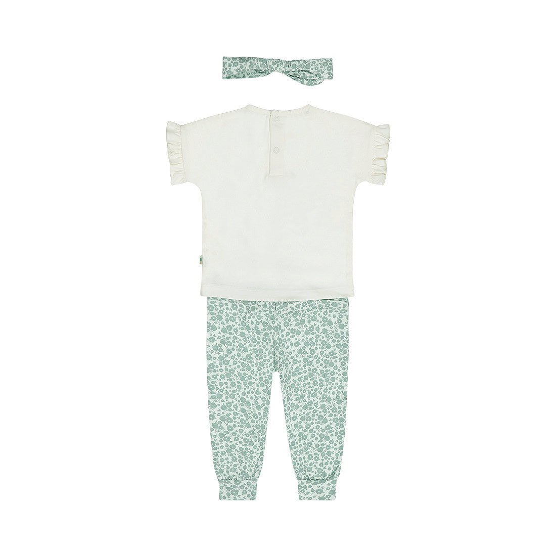 Completo Neonata 3 Pezzi Pantaloni T-Shirt e Fascia Per Capelli Dirkje N58380 - 8720815585982 - DarSaGiocattoli