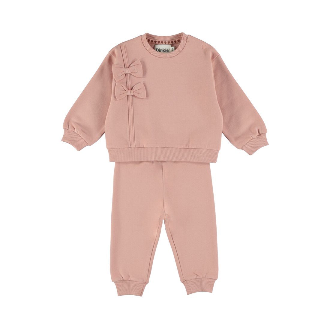 Completo Neonata Dirkje M60301 Felpa Con Rouches e Jogger 3-24 Mesi - 8720815668074 - DarSaGiocattoli
