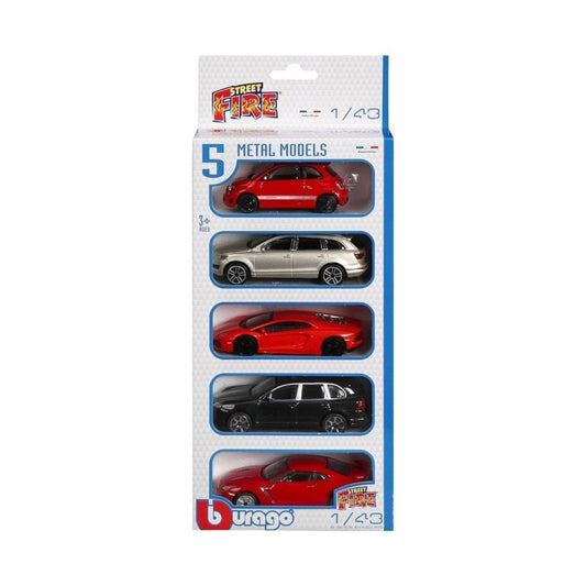 Confezione 5 Auto Burago 1:43 Special Edition In Metallo 926580 - 4893993014590 - DarSaGiocattoli