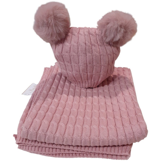 Copertina Culla Batuffolini Con Cappellino Pop Pon Art.B527 - DarSaGiocattoli