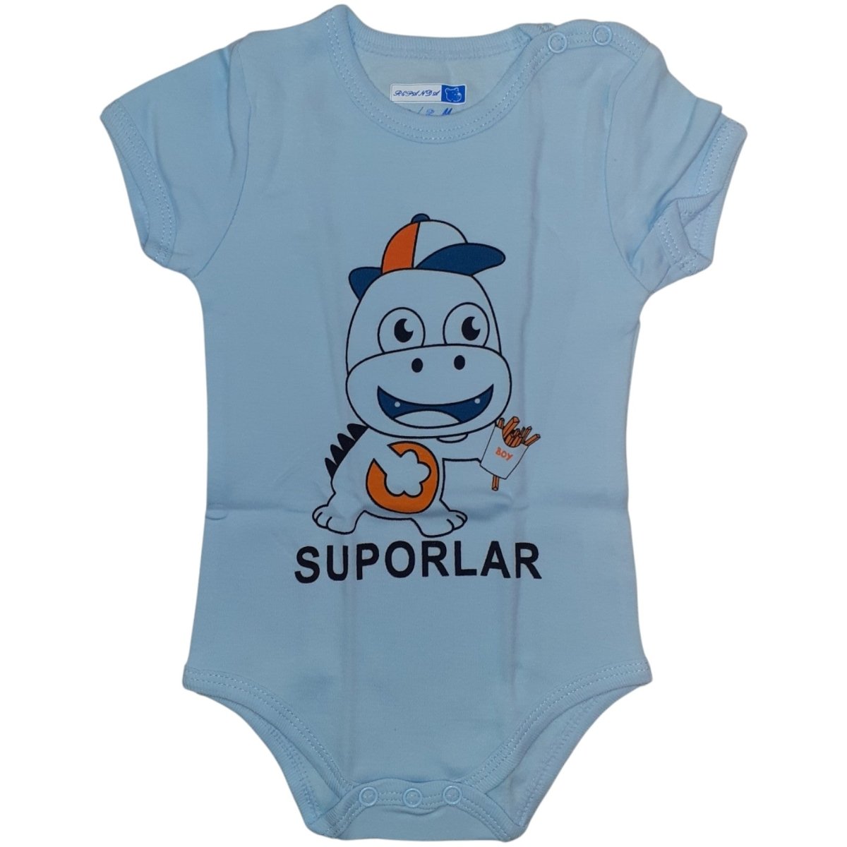 Coppia Di Body Neonato In Cotone Azzurro e Bianco Repanda RP - GS2106 -  - DarSaGiocattoli