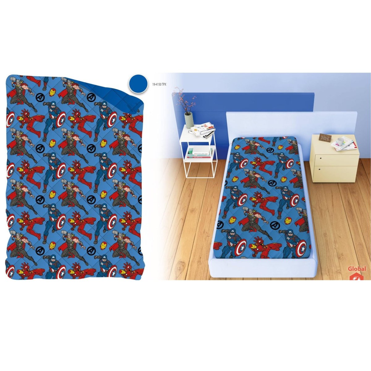 Copriletto Trapuntato Avengers Bambino Marvel Disney Home AVE - 1366 - 5949082528871 - DarSaGiocattoli