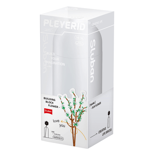 Costruzioni Fiore Gelsomino con Vaso Compatibili Lego Sluban 000115 - 6938242961206 - DarSaGiocattoli