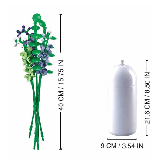 Costruzioni Fiore Speronella con Vaso Compatibili Lego Sluban 000118 - 6938242961237 - DarSaGiocattoli