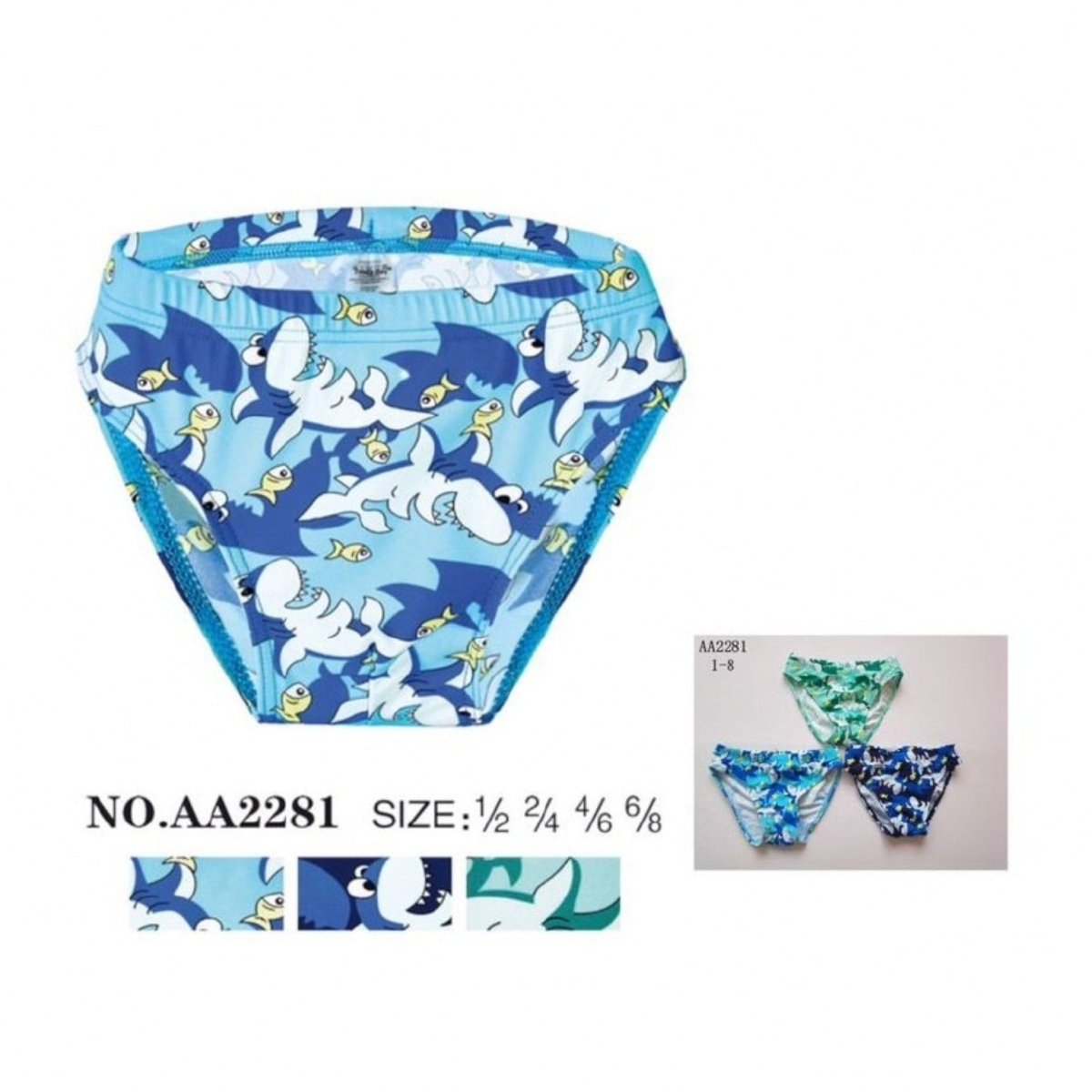 Costume Da Bagno Slip Bambino 1-8 Anni Trendy Boy AA2281 - 5553724142815 - DarSaGiocattoli