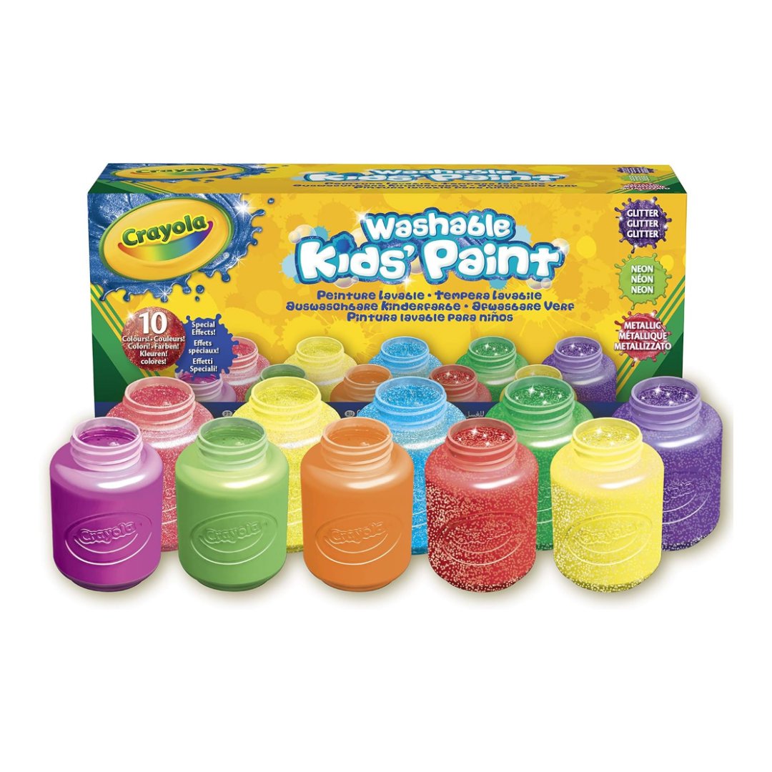 Crayola 10 Tempere Lavabili Effetti Speciali 59mL 54 - 2395 - 0071662123956 - DarSaGiocattoli