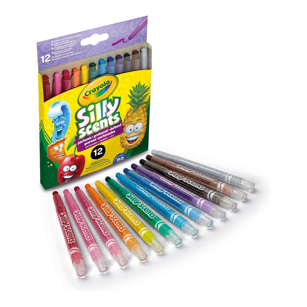 CRAYOLA 12 Pastelli Profumati a Cera Gira e Colora 52 - 9712 - 0071662097127 - DarSaGiocattoli