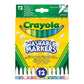 CRAYOLA 12 Pennarelli Lavabili Punta fine Colori Assortiti 58 - 6671 - 0071662066710 - DarSaGiocattoli