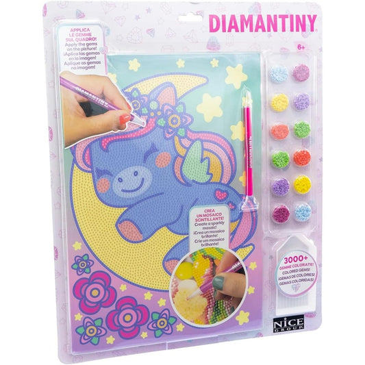Diamantiny Nice Group Design Art Art Kawaii Unicorno con Luna 90019 - 8056779900197 - DarSaGiocattoli