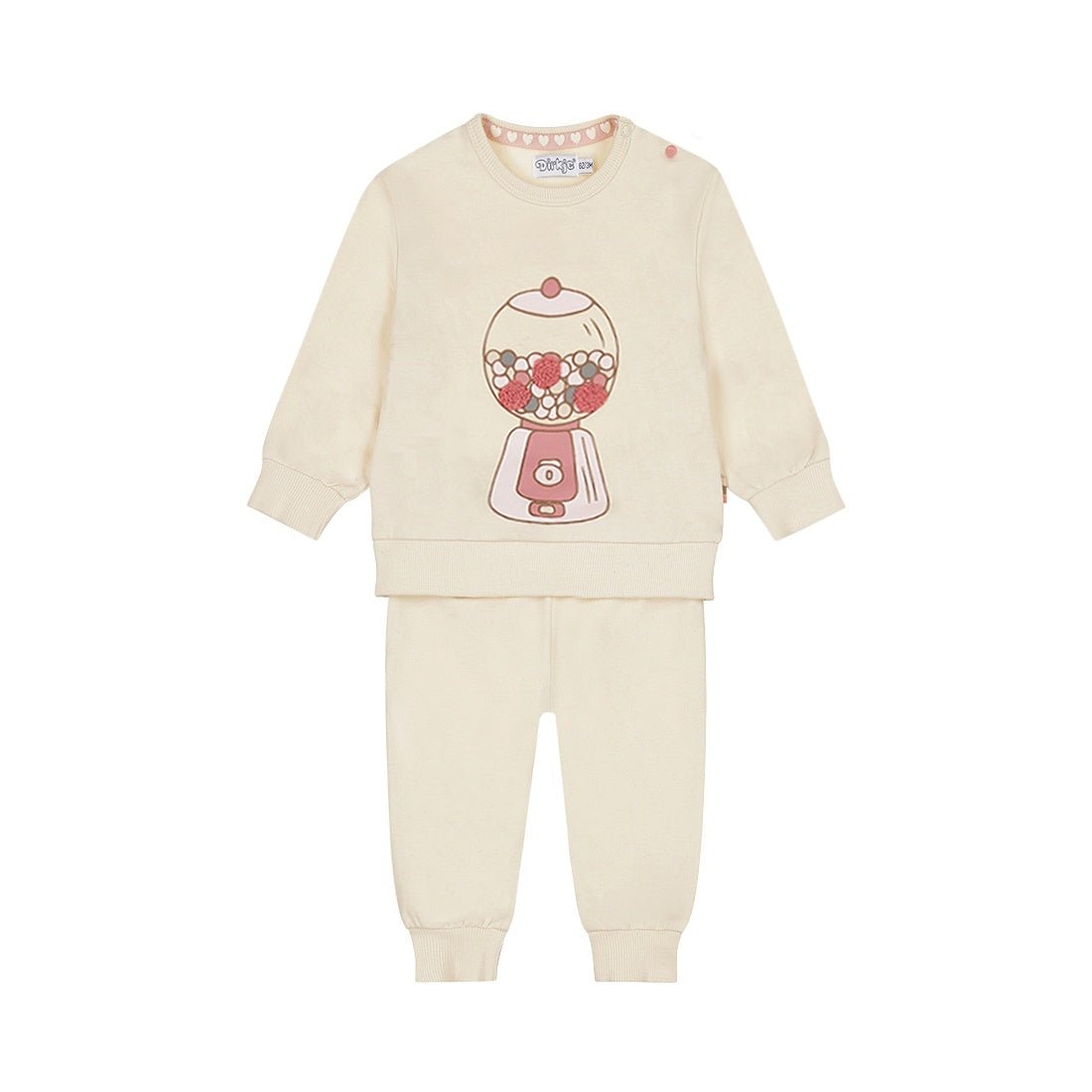 Dirkje Completo Neonata 2 Pezzi Maglione e Pantaloni Bianco Sporco O56382 - 8720815504198 - DarSaGiocattoli