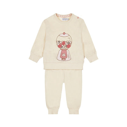 Dirkje Completo Neonata 2 Pezzi Maglione e Pantaloni Bianco Sporco O56382 - 8720815504198 - DarSaGiocattoli