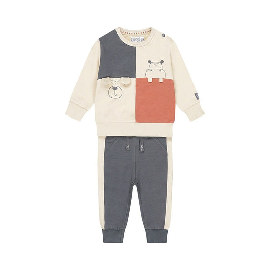 Dirkje Completo Neonato 2 Pezzi Maglione a Manica Lunga e Pantaloni Blu Navy 56630 - 8720815512704 - DarSaGiocattoli