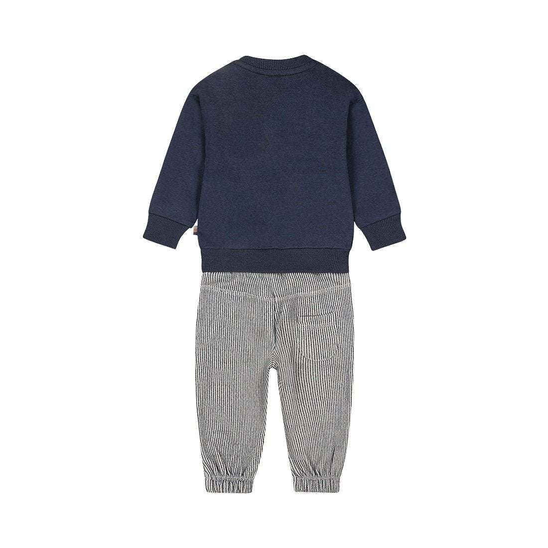 Dirkje Completo Neonato Con Maglione Blu e Pentaloni a Righe 56710 - 8720815515750 - DarSaGiocattoli