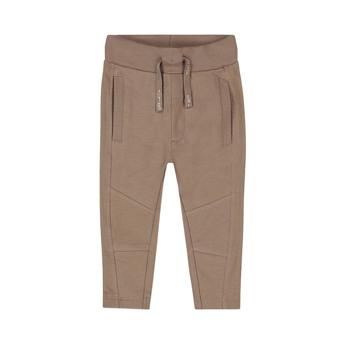 Dirkje Pantaloni Jogging Neonato Morbidi Marroni Con Cuciture Laterali O56573 - 8720815510250 - DarSaGiocattoli