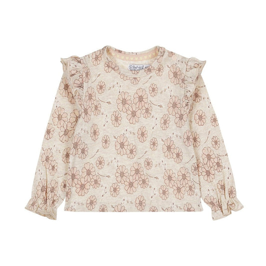 Dirkje T-Shirt Neonata a Maniche Lunghe Con Fiori O56319 - 8720815501180 - DarSaGiocattoli