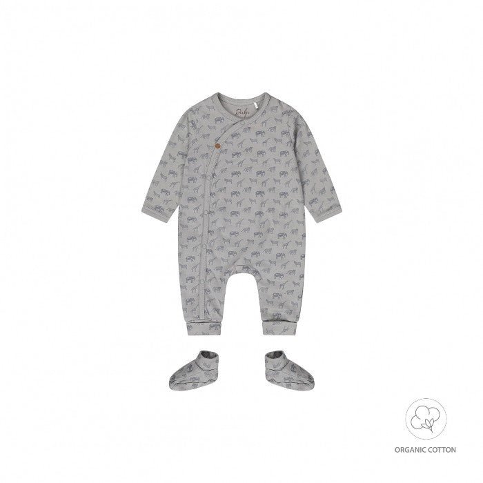 Dirkje Tutina Neonato Con Scarpette In Cotone Biologico WN1260 - 8720815358449 - DarSaGiocattoli