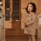 Dirkje Vestito Neonata Beige Con Fiori Rosa O56398 - 8720815504686 - DarSaGiocattoli