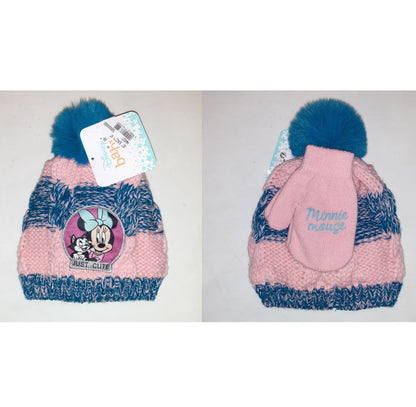 Disney Baby Set Cappellino e Muffole Minnie Invernale HW4527 - 3609086761316 - DarSaGiocattoli