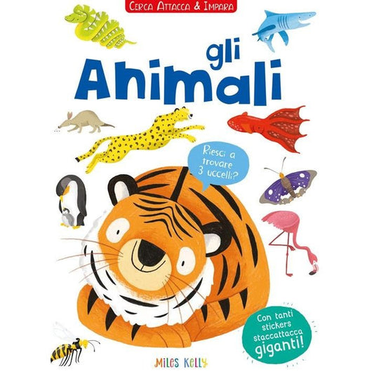 Doremì Junior Gli animali. Cerca attacca e impara. Con adesivi. Ediz. illustrata - 9788855636315 - DarSaGiocattoli