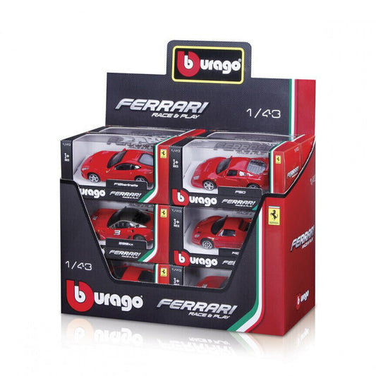 Ferrari Assortite 1:43 In Metallo Burago 18-36000/36100 - 4893993360000 - DarSaGiocattoli