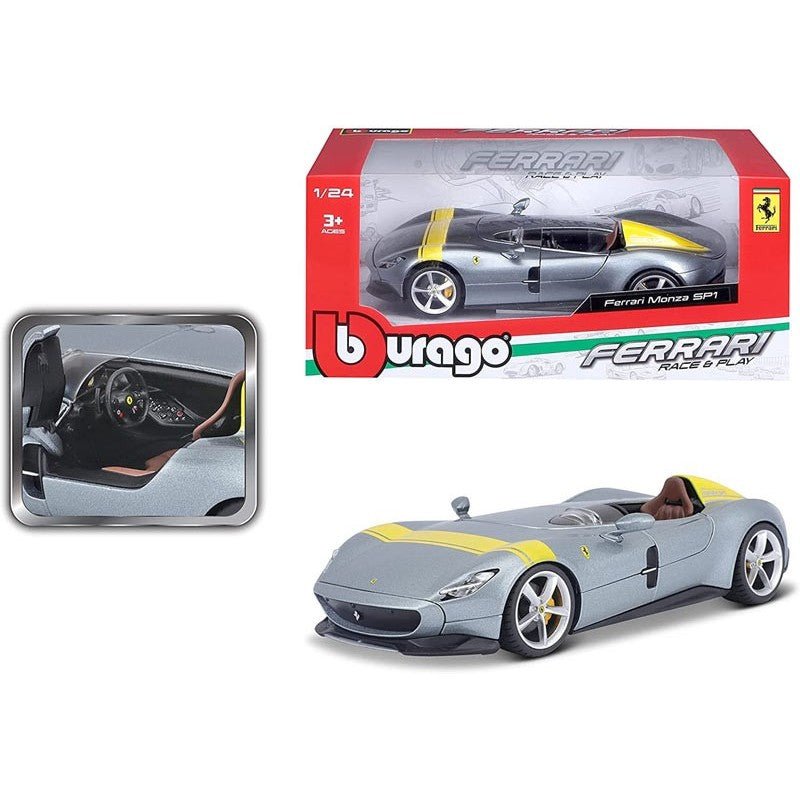 Ferrari Monza R&P 1:24 In Metallo Burago 18-26027 - 4893993260270 - DarSaGiocattoli