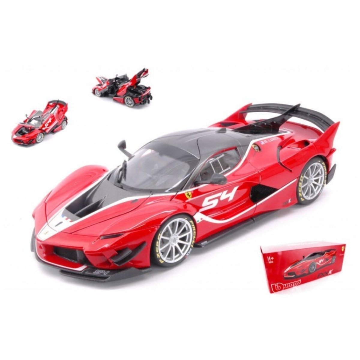 Ferrari Racing FXX K 1:24 In Metallo Burago 18-26301 - 4893993263011 - DarSaGiocattoli