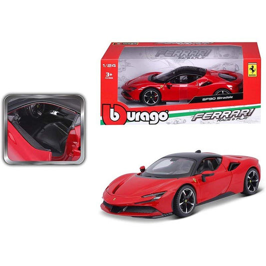 Ferrari SF90 Stradale R&P 1:24 In Metallo Burago 18-26028 - 4893993260287 - DarSaGiocattoli