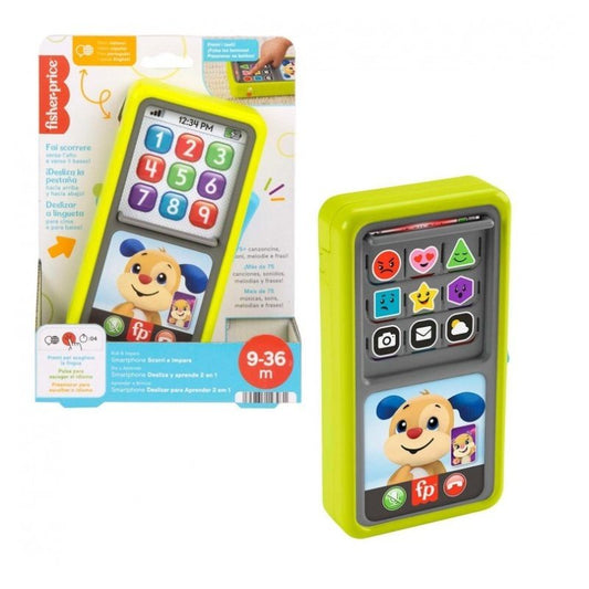 Fisher - Price Phone Scorri e Impara HNL45 - 0194735143931 - DarSaGiocattoli
