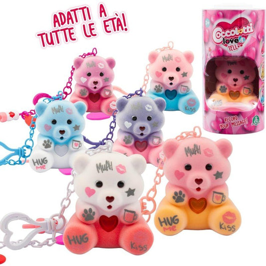 Giochi Preziosi Coccolotti Love&Tell Orsetto Funzione Registrazione Portachiavi Charm Colore Casuale - 8056379163299 - DarSaGiocattoli