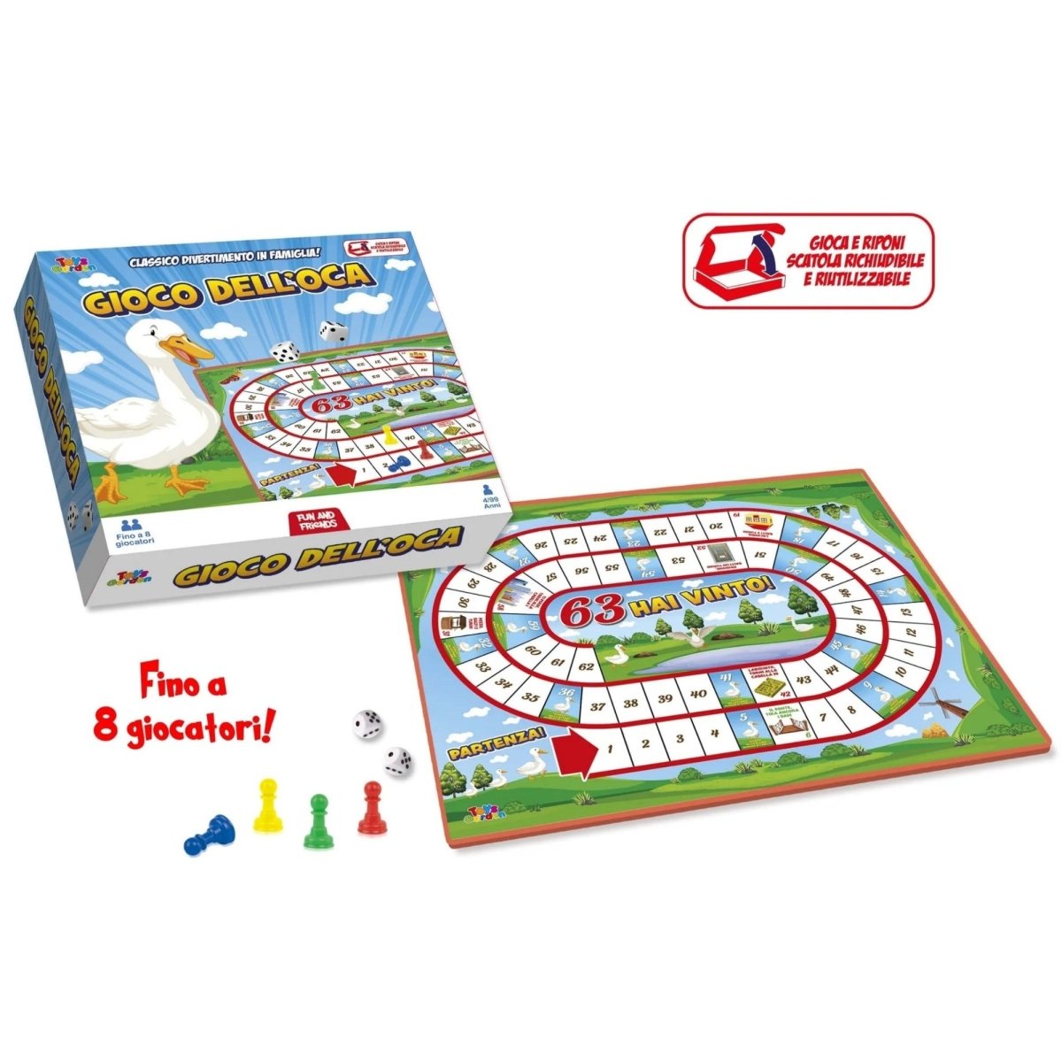 Gioco Dell'Oca Da Tavolo In Scatola Toys Garden 28286 - 8007632282868 - DarSaGiocattoli