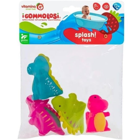 Globo Gommolosi Dinosauri 4 Pezzi - 8014966055563 - DarSaGiocattoli