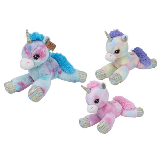 Globo Peluche Unicorno Disteso 45 cm Assortiti 83289 - 8014966832898 - DarSaGiocattoli
