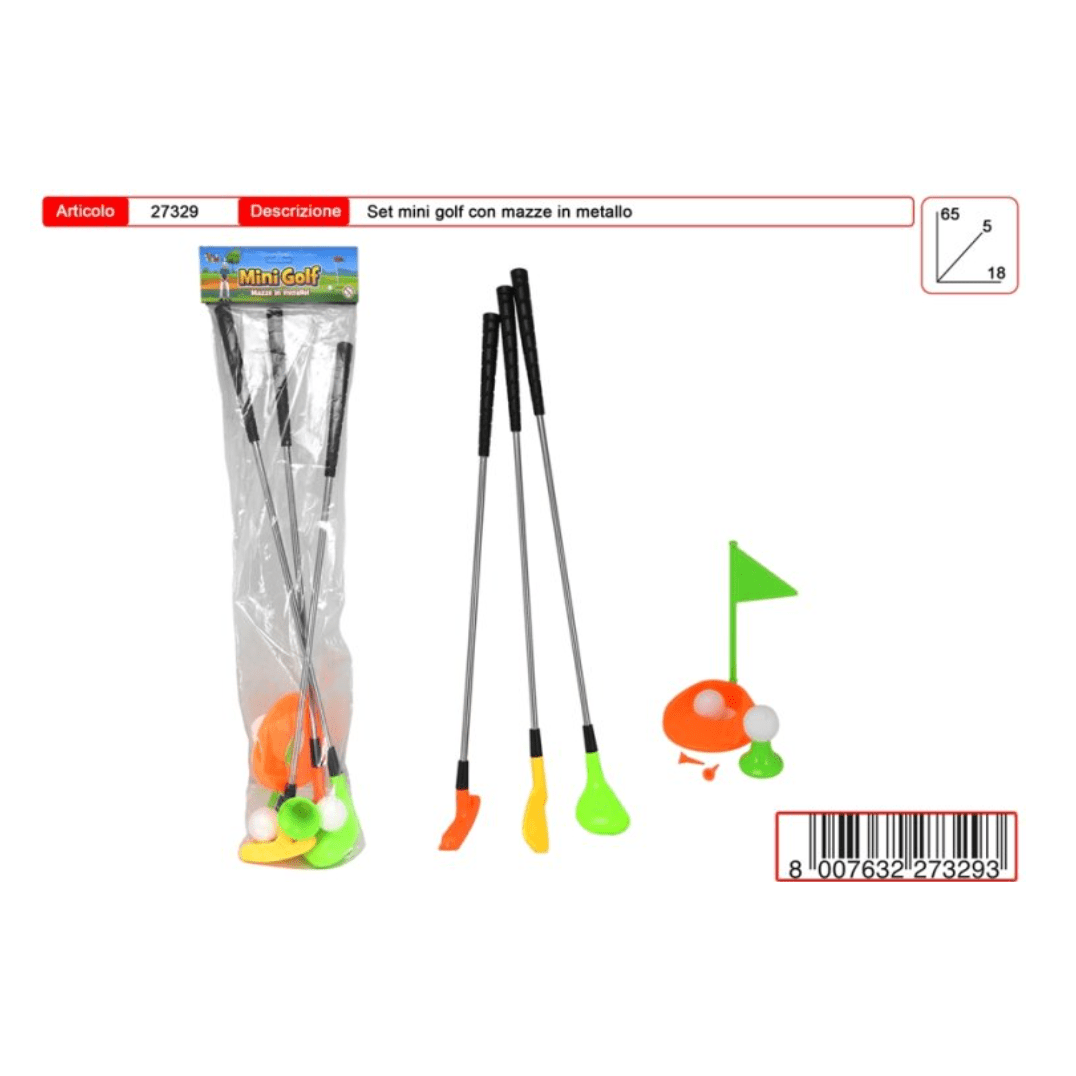Golf Set In Metallo Giocattolo Per Bambini Toys Garden 27329 - 8007632273293 - DarSaGiocattoli