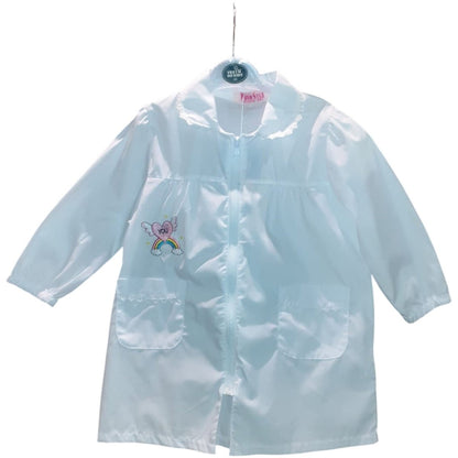 Grembiule Asilo Bambina Zip Bianco Mono Star F-3832 -  - DarSaGiocattoli
