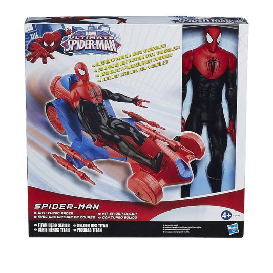 Hasbro Marvel - Action Figura Spider - Man da 30 cm con Veicolo A8491 - 5010994805036 - DarSaGiocattoli