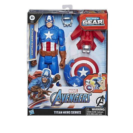 Hasbro Marvel Avengers Titan Hero Captain America Figurina 30 cm E7374 - 5010993653539 - DarSaGiocattoli