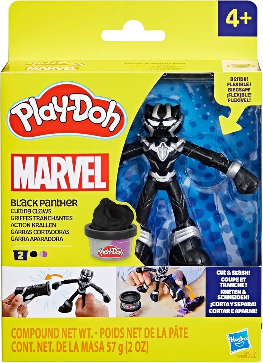 Hasbro Play - Doh Playdoh Black Panther Cutting Claws Marvel Figures F9829 - 5010996257581 - DarSaGiocattoli