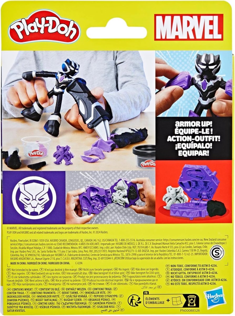 Hasbro Play - Doh Playdoh Black Panther Cutting Claws Marvel Figures F9829 - 5010996257581 - DarSaGiocattoli