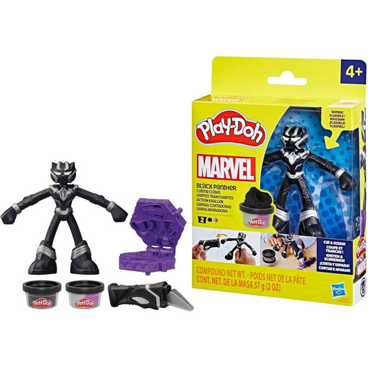 Hasbro Play-Doh Playdoh Black Panther Cutting Claws Marvel Figures F9829 - 5010996257581 - DarSaGiocattoli