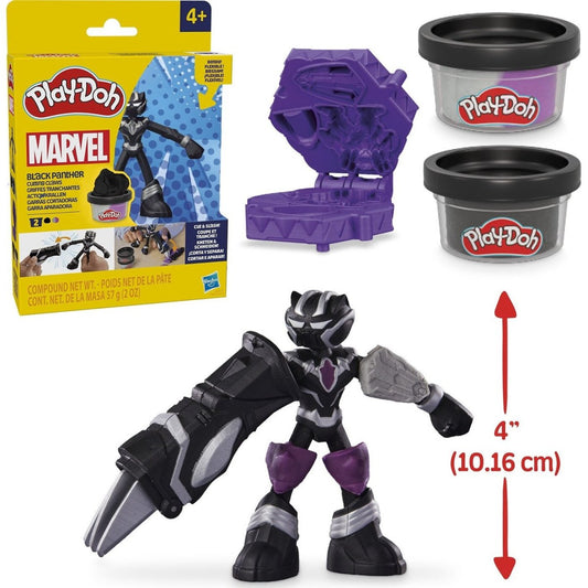 Hasbro Play - Doh Playdoh Black Panther Cutting Claws Marvel Figures F9829 - 5010996257581 - DarSaGiocattoli