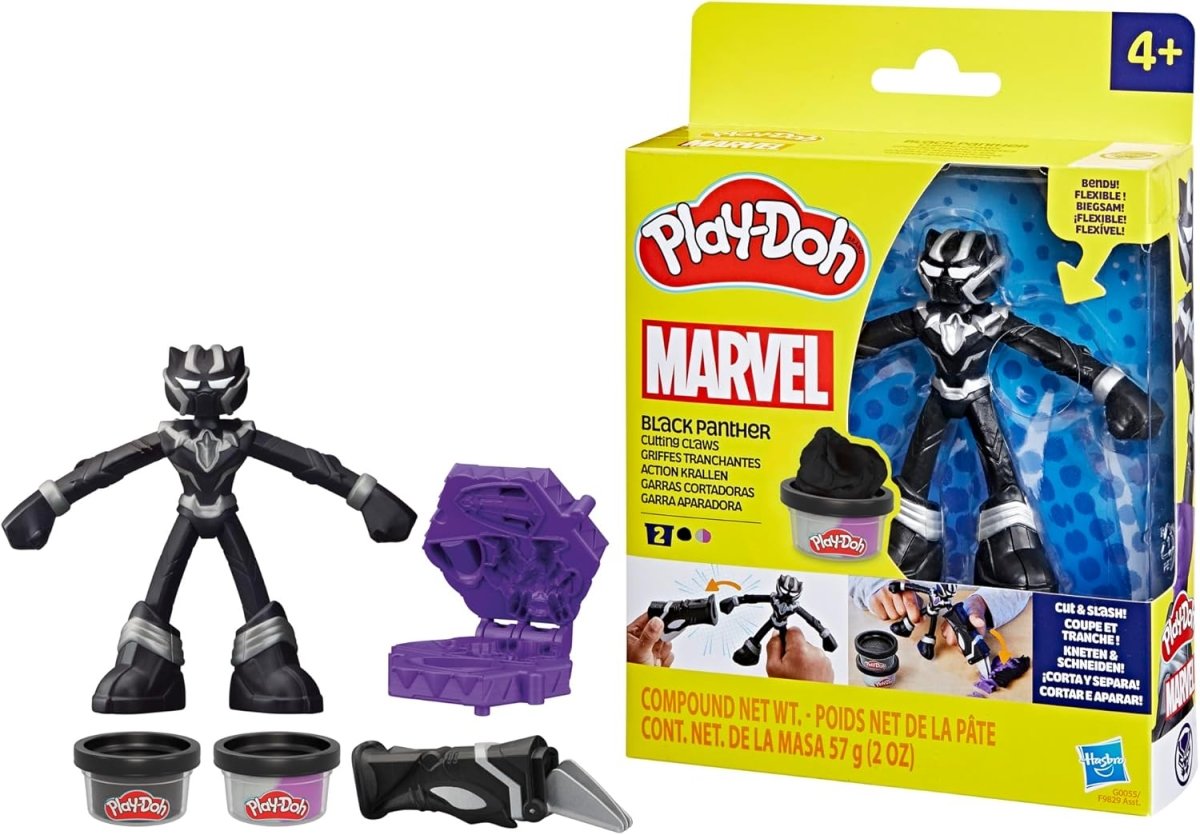 Hasbro Play - Doh Playdoh Black Panther Cutting Claws Marvel Figures F9829 - 5010996257581 - DarSaGiocattoli