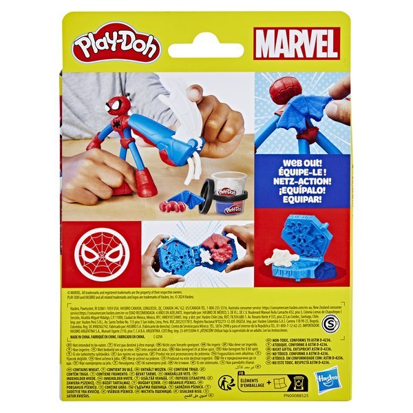 Hasbro Play - Doh Playdoh Set Spiderman thwip squisher - 5010996257567 - DarSaGiocattoli