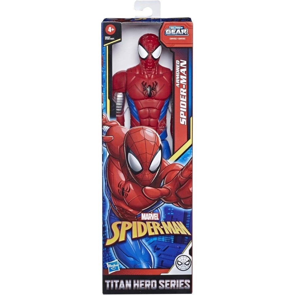 Hasbro Spider - Man Spiderman Con Armatura Action Figure 30cm Titan Hero E73295 E8522 - 5010993648382 - DarSaGiocattoli