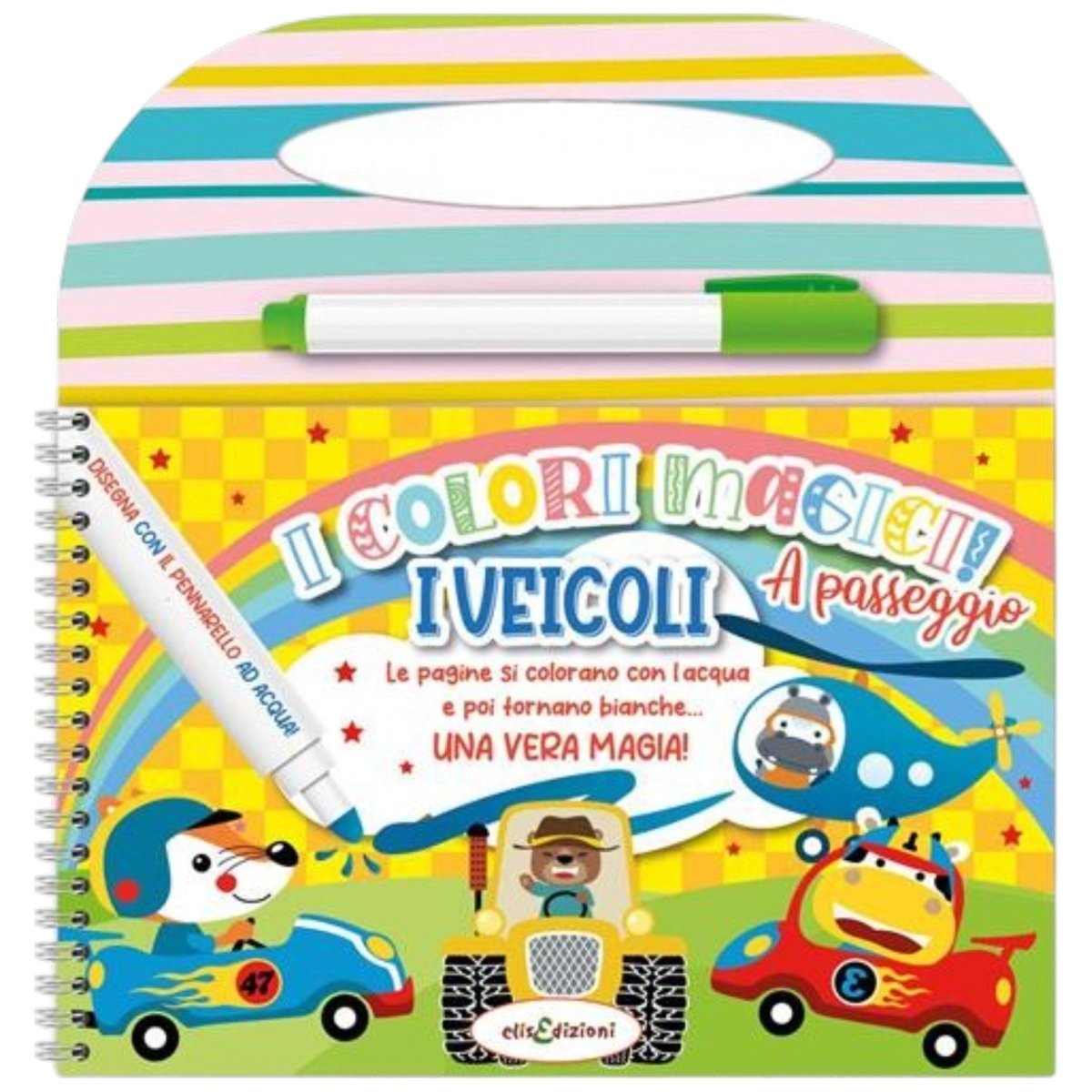 I Veicoli Colori Magici a Passeggio Con Pennarello Ad Acqua - 9791281454613 - DarSaGiocattoli