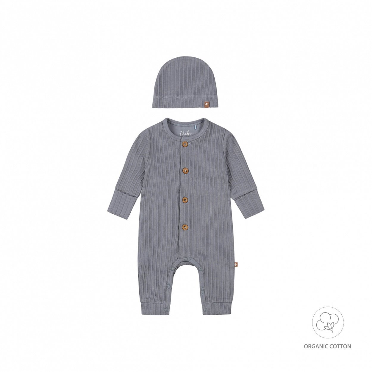 Tutina Neonato + Cappello in Cotone Biologico WN1267 Dirkje Noos