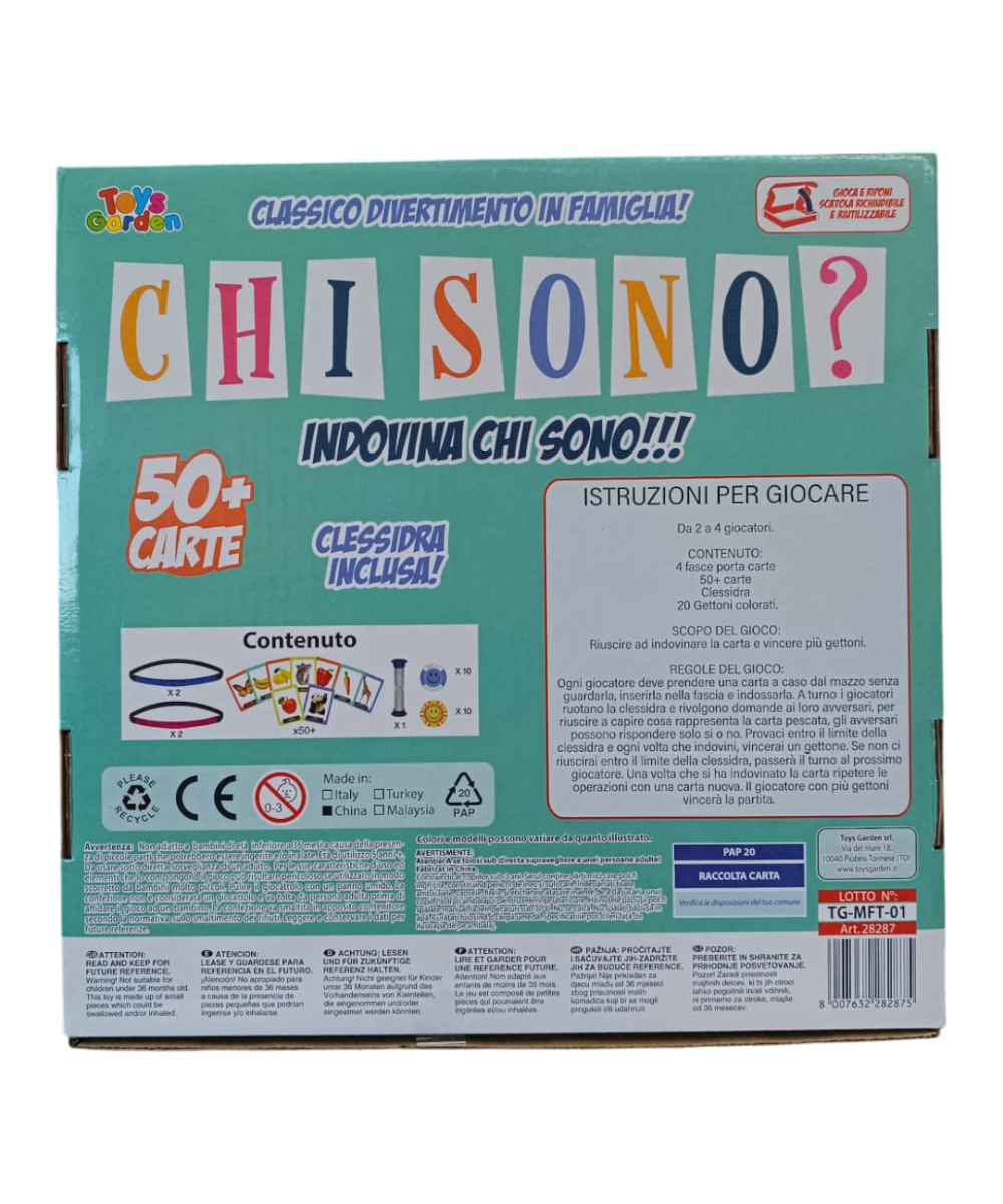 Indovina Chi Sono Gioco di Società in Scatola Toys Garden 28287 - 8007632282875 - DarSaGiocattoli
