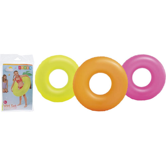 Intex Salvagente Neon 91 cm colori assortiti 59262NP - 6941057452623 - DarSaGiocattoli