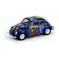 Kinsmart 1967 VW Volkswagen Beetle Decalcomania Modello Auto 1:24 Blu - 8052400501696 - DarSaGiocattoli