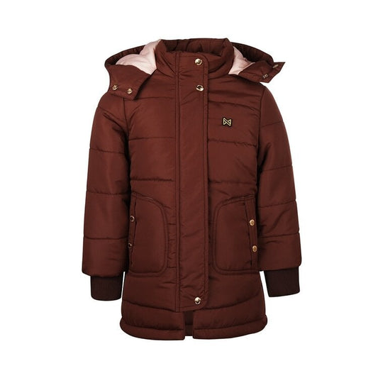 Koko Noko cappotto bambina con cappuccio bordeaux idrorepellente - 8720815311949 - DarSaGiocattoli