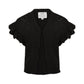 Koko Noko cardigan bambina nero lavorato a maglia con volant - 8720815315909 - DarSaGiocattoli